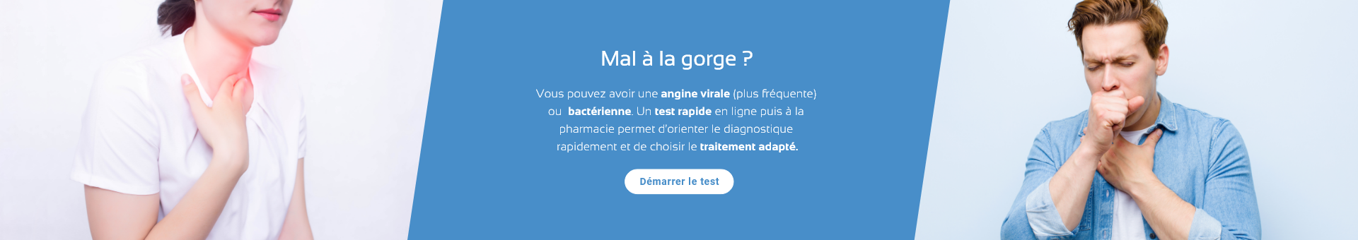 Test Angine, mal de gorge